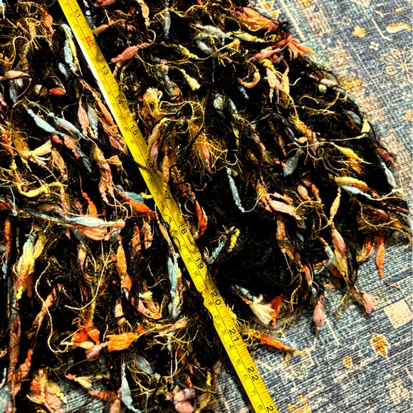 Very Cool BLUE BLUSH Colorful Shag Sweater, Size Small - Picture 6 of 7